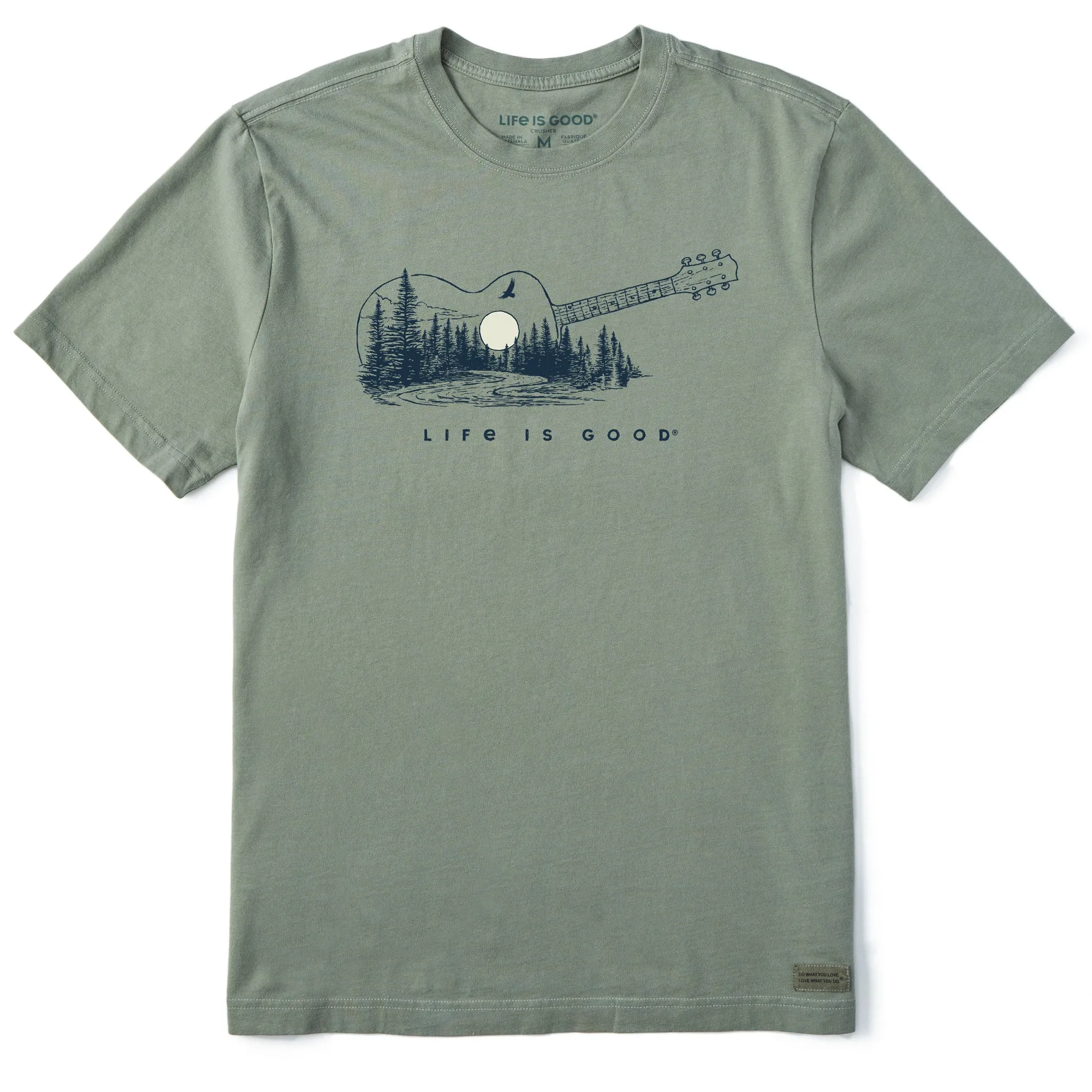Men's Guitar Landscape Short Sleeve Tee Life is Good