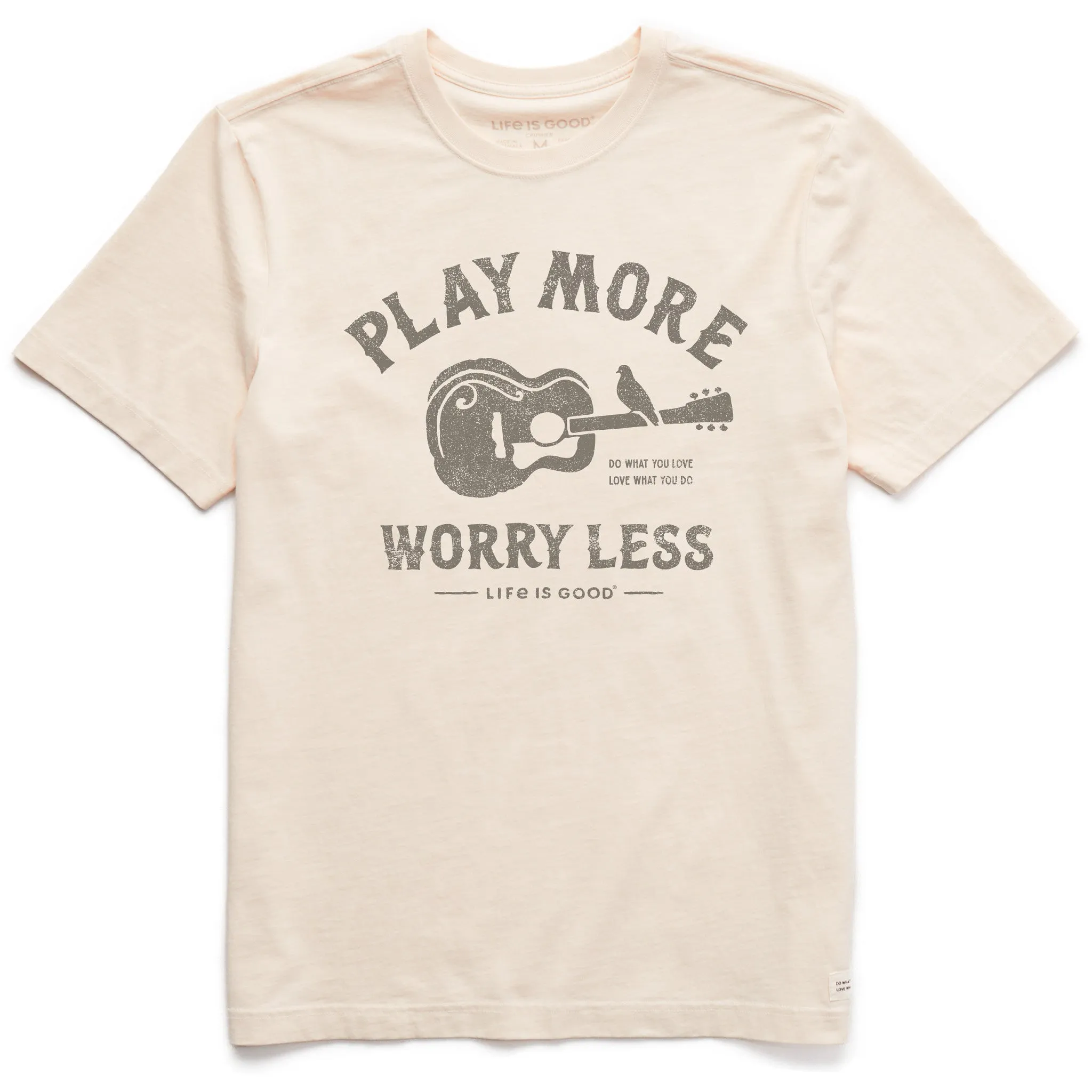 Men's Guitar Play More Short Sleeve Tee Life is Good