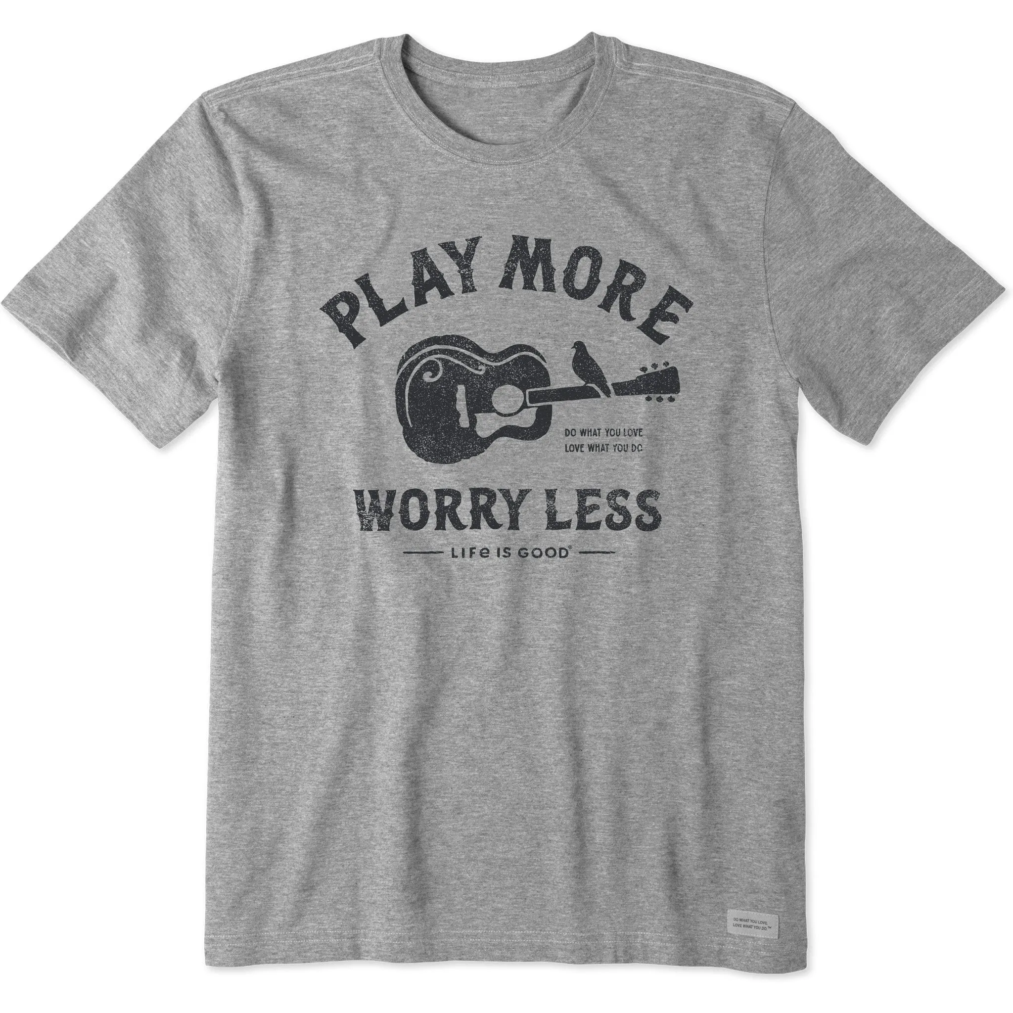 Men's Guitar Play More Short Sleeve Tee Life is Good