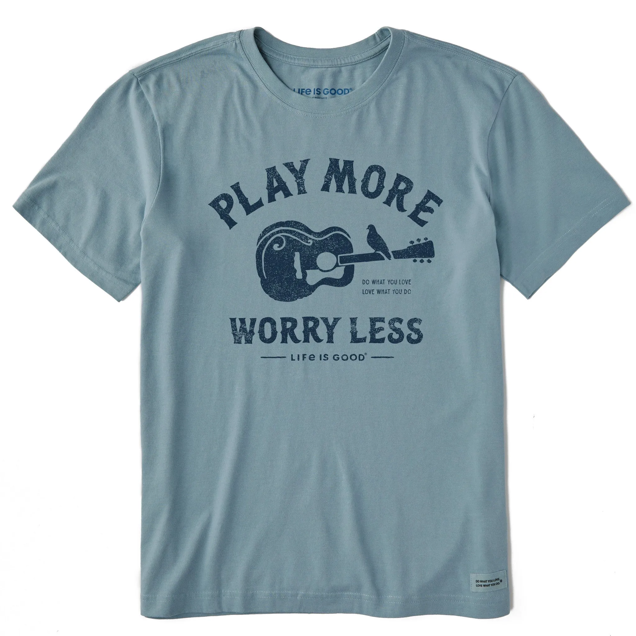 Men's Guitar Play More Short Sleeve Tee Life is Good