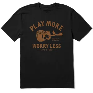 Men's Guitar Play More Short Sleeve Tee Life is Good