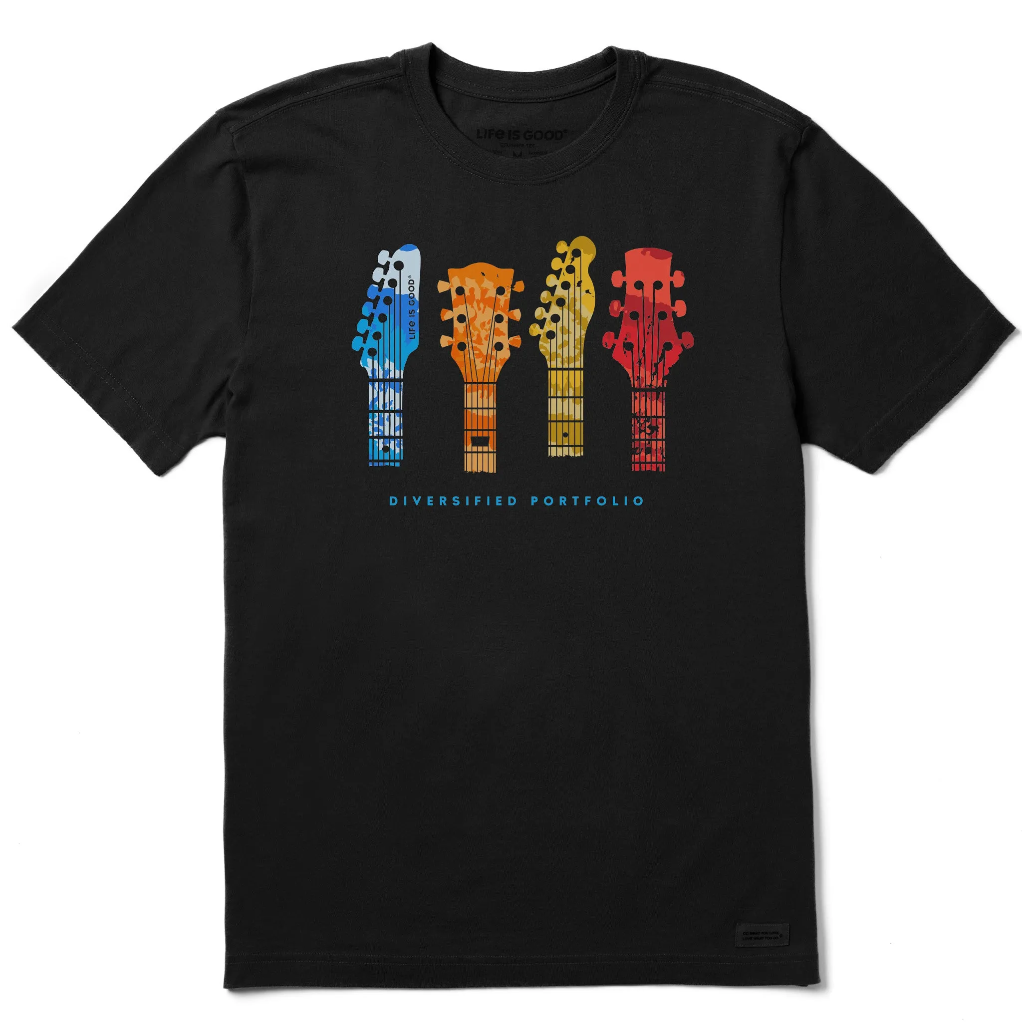Men's Guitars DP Tie Dye Short Sleeve Tee Life is Good