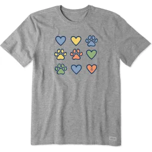 Men's Hearts & Paws Short Sleeve Crusher Tee Life is Good