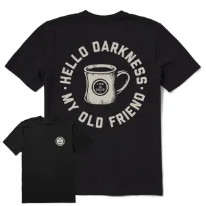Men's Hello Darkness My Old Friend Short Sleeve Crusher Tee Life is Good