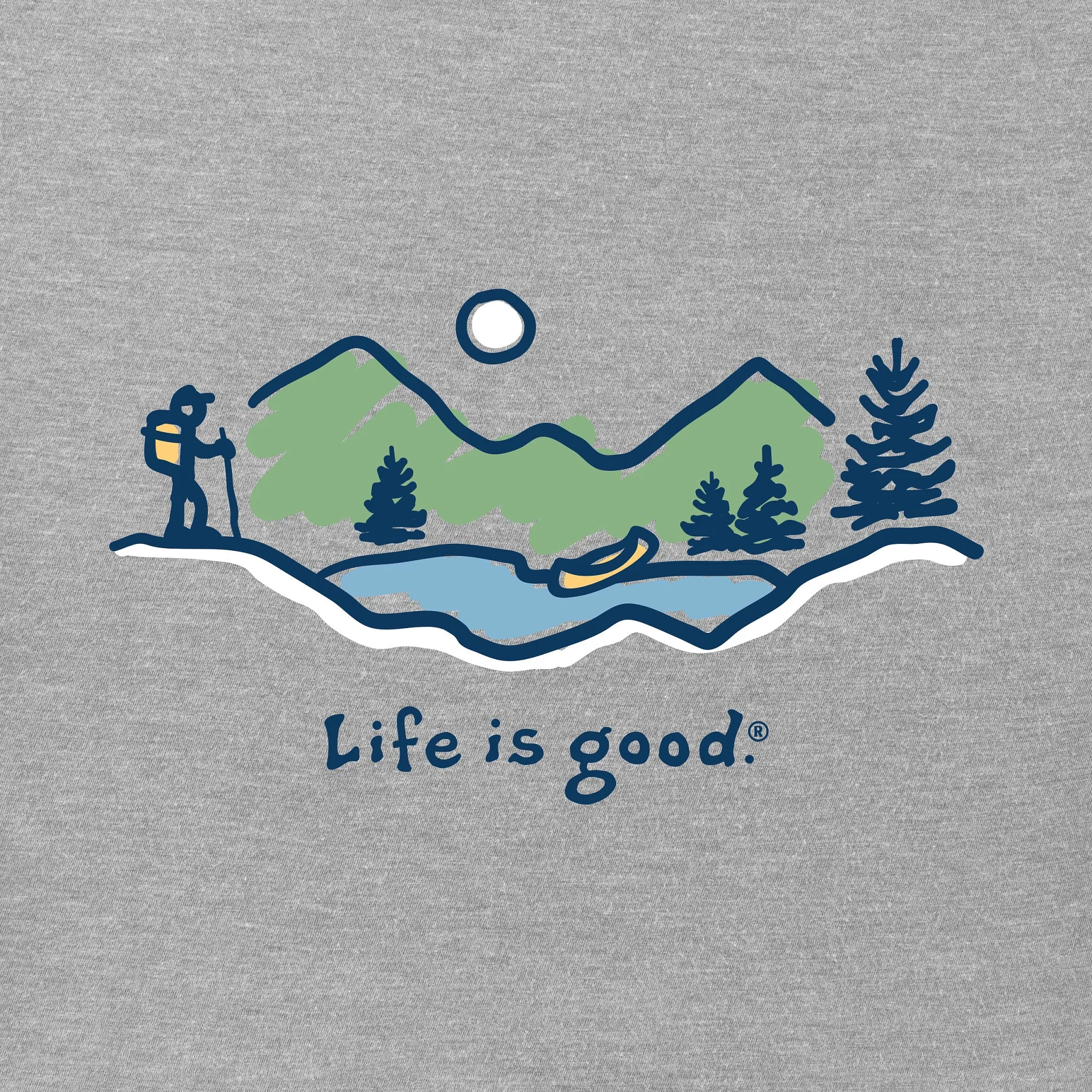 Men's Hike Vista Short Sleeve Crusher Tee Life is Good