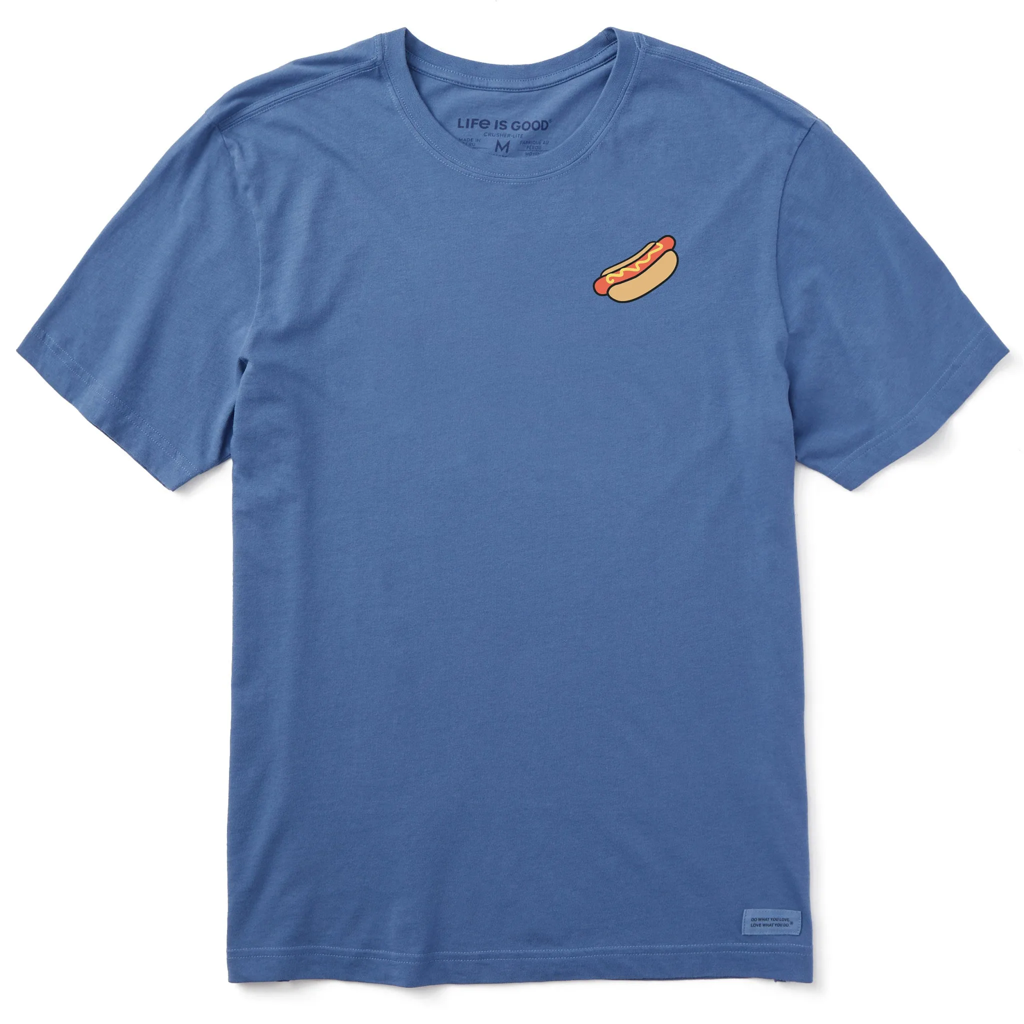 Men's Hot Dog Mini Short Sleeve Crusher Tee Life is Good