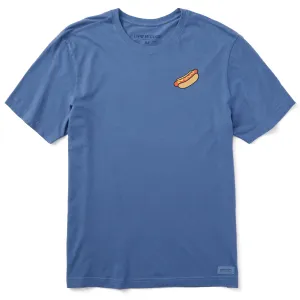 Men's Hot Dog Mini Short Sleeve Crusher Tee Life is Good