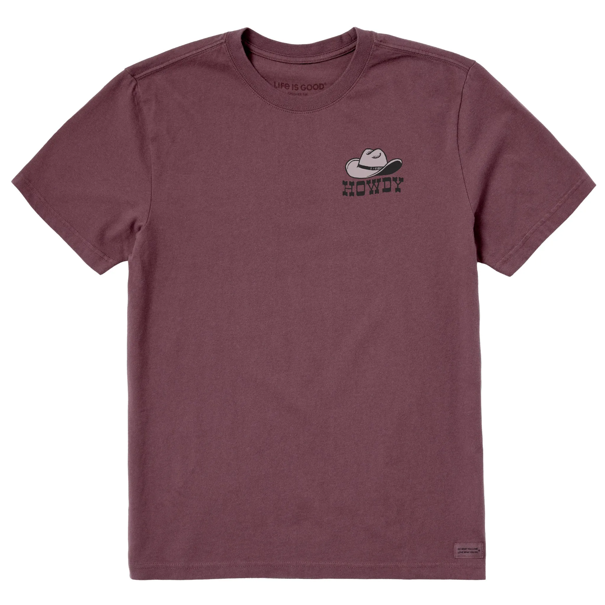 Men's Howdy Hat Short Sleeve Crusher Tee Life is Good