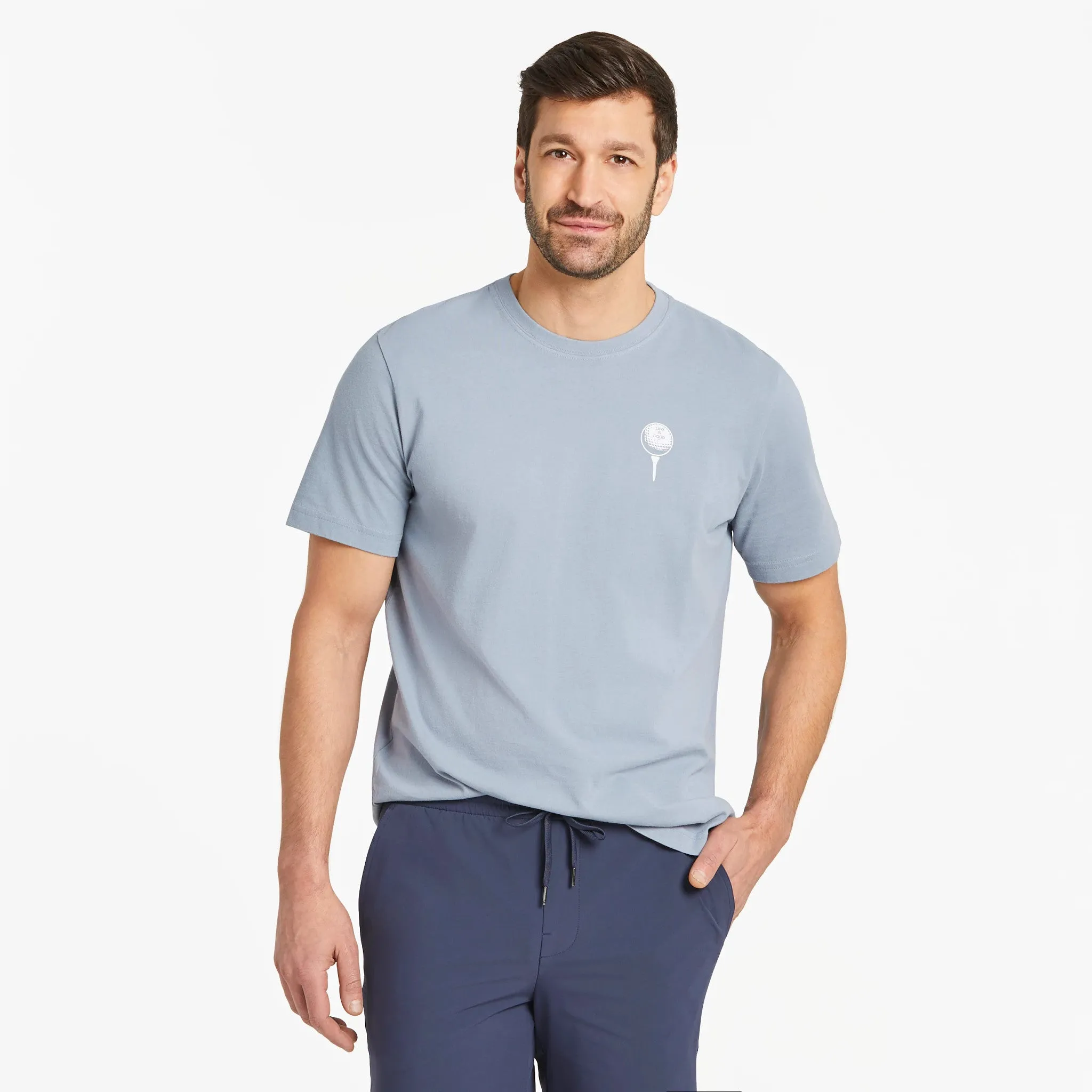 Men's I Got a Hole in One Short Sleeve Crusher Tee Life is Good