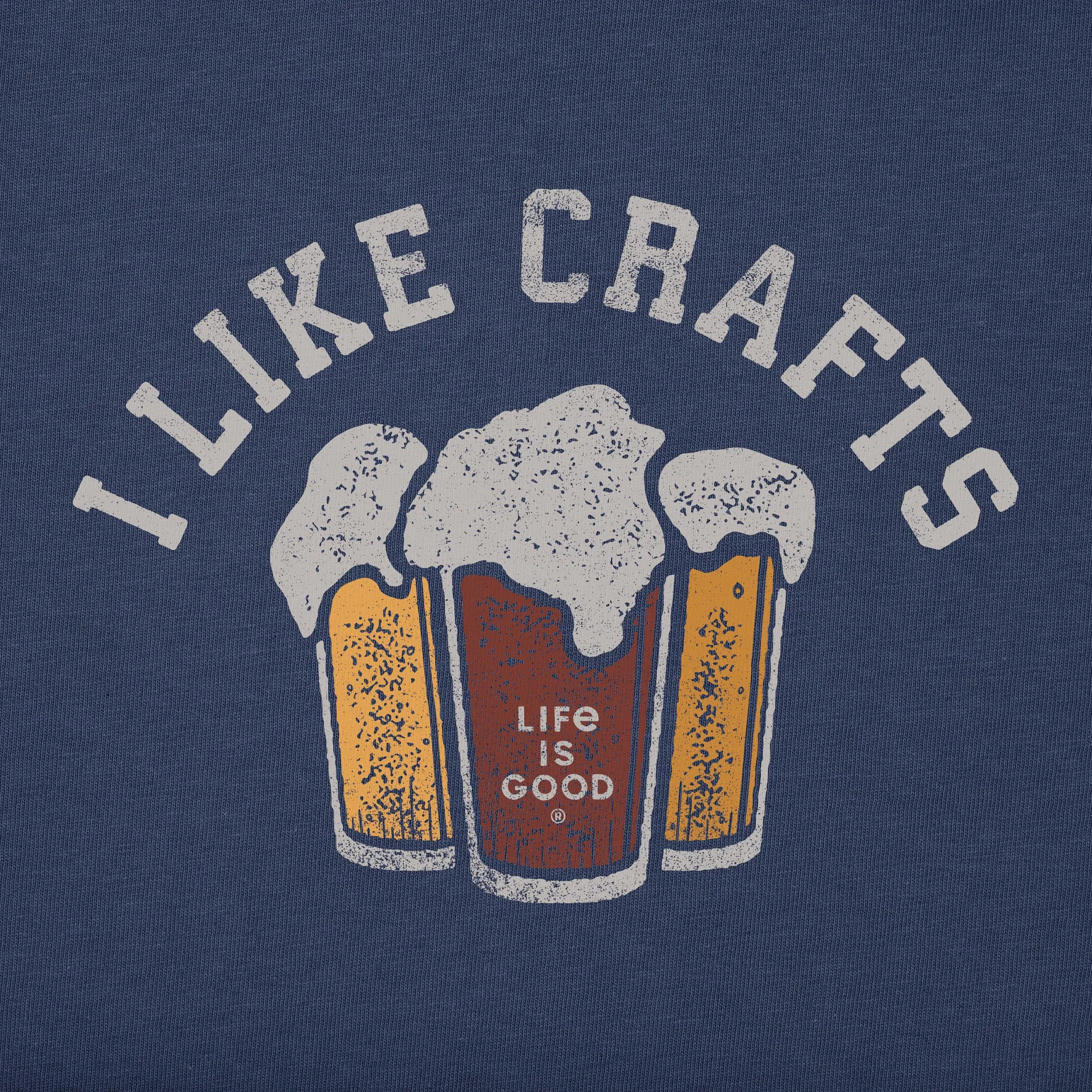 Men's I like Crafts Short Sleeve Crusher-LITE Tee Life is Good