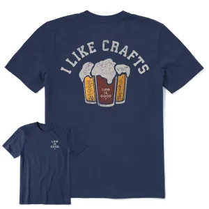 Men's I like Crafts Short Sleeve Crusher-LITE Tee Life is Good
