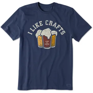 Men's I like Crafts Short Sleeve Tee Life is Good