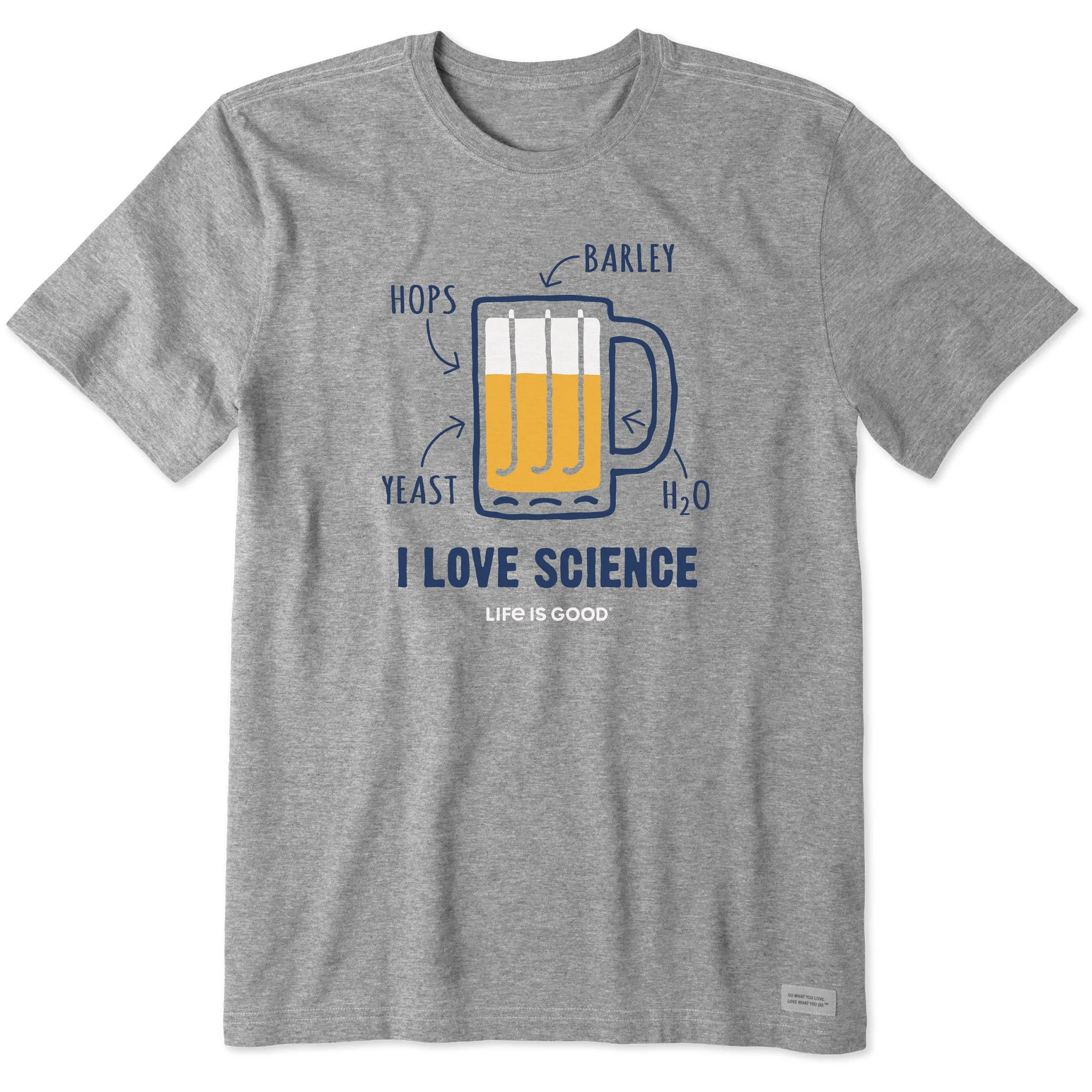 Men's I Love Science Beer Short Sleeve Tee Life is Good