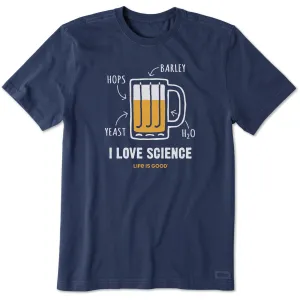 Men's I Love Science Beer Short Sleeve Tee Life is Good