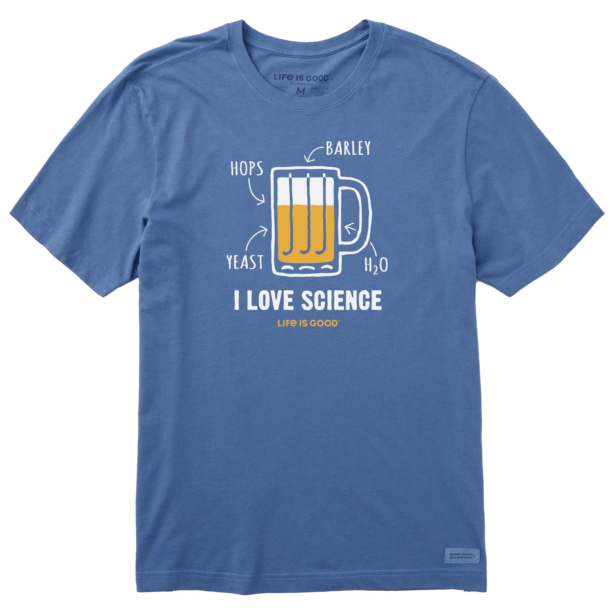 Men's I Love Science Beer Short Sleeve Tee Life is Good