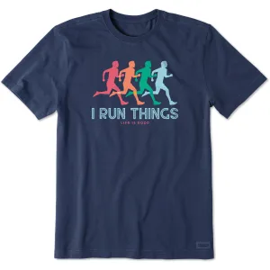 Men's I Run Things Short Sleeve Crusher Tee Life is Good