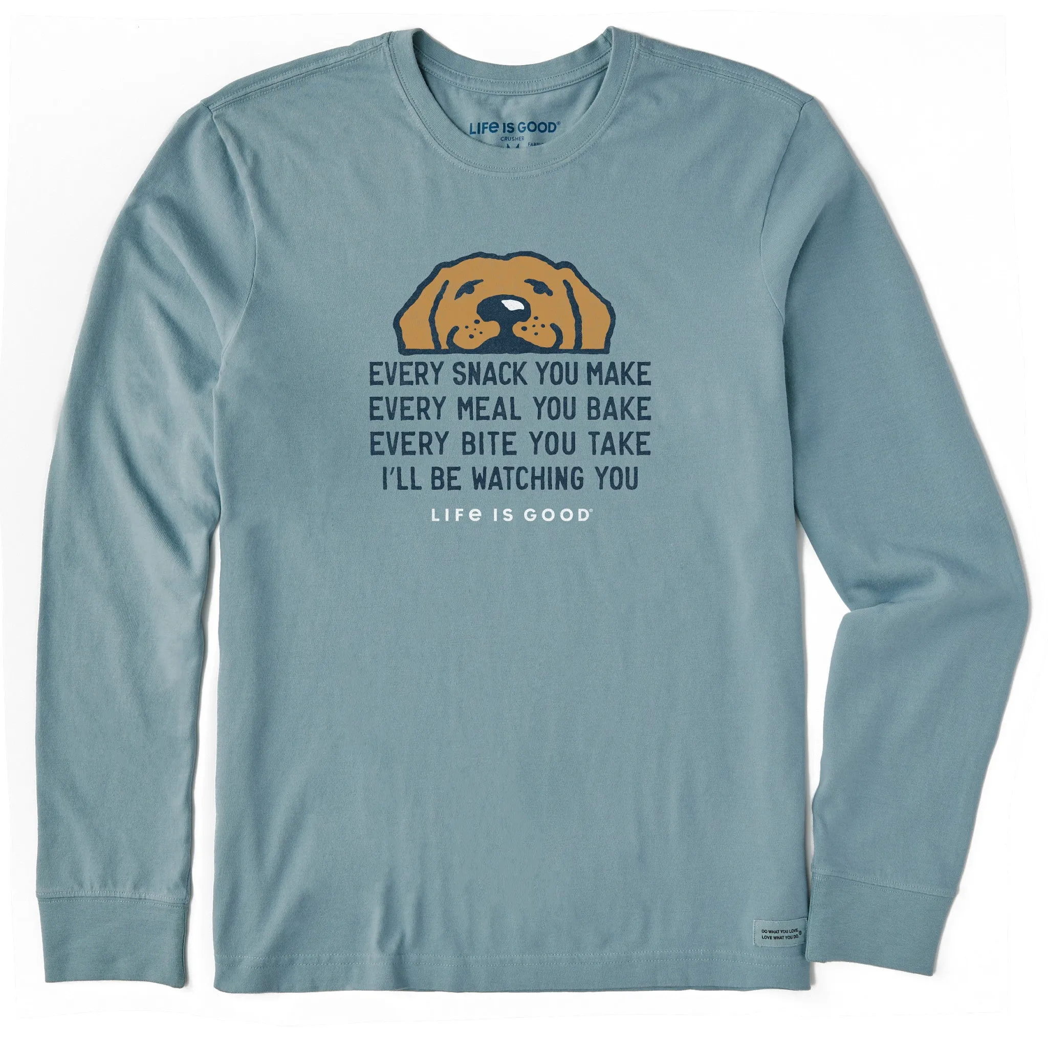 Men's I'll Be Watching You Long Sleeve Crusher Tee Life is Good