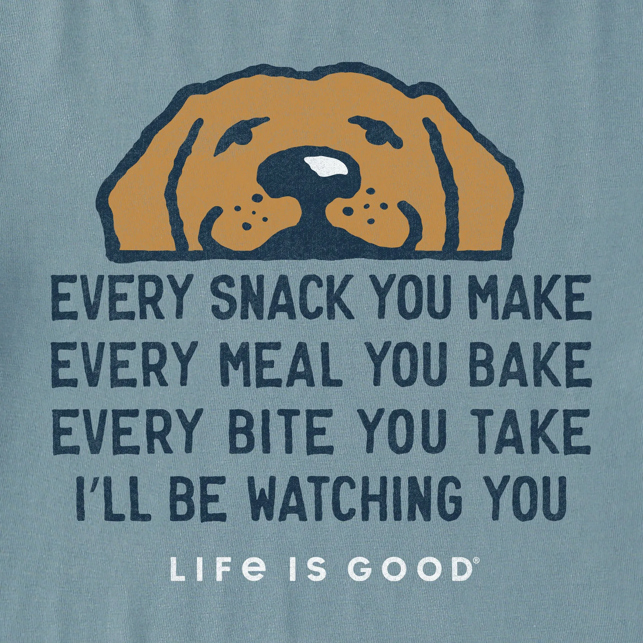 Men's I'll Be Watching You Long Sleeve Crusher Tee Life is Good