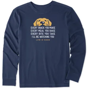 Men's I'll Be Watching You Long Sleeve Crusher Tee Life is Good