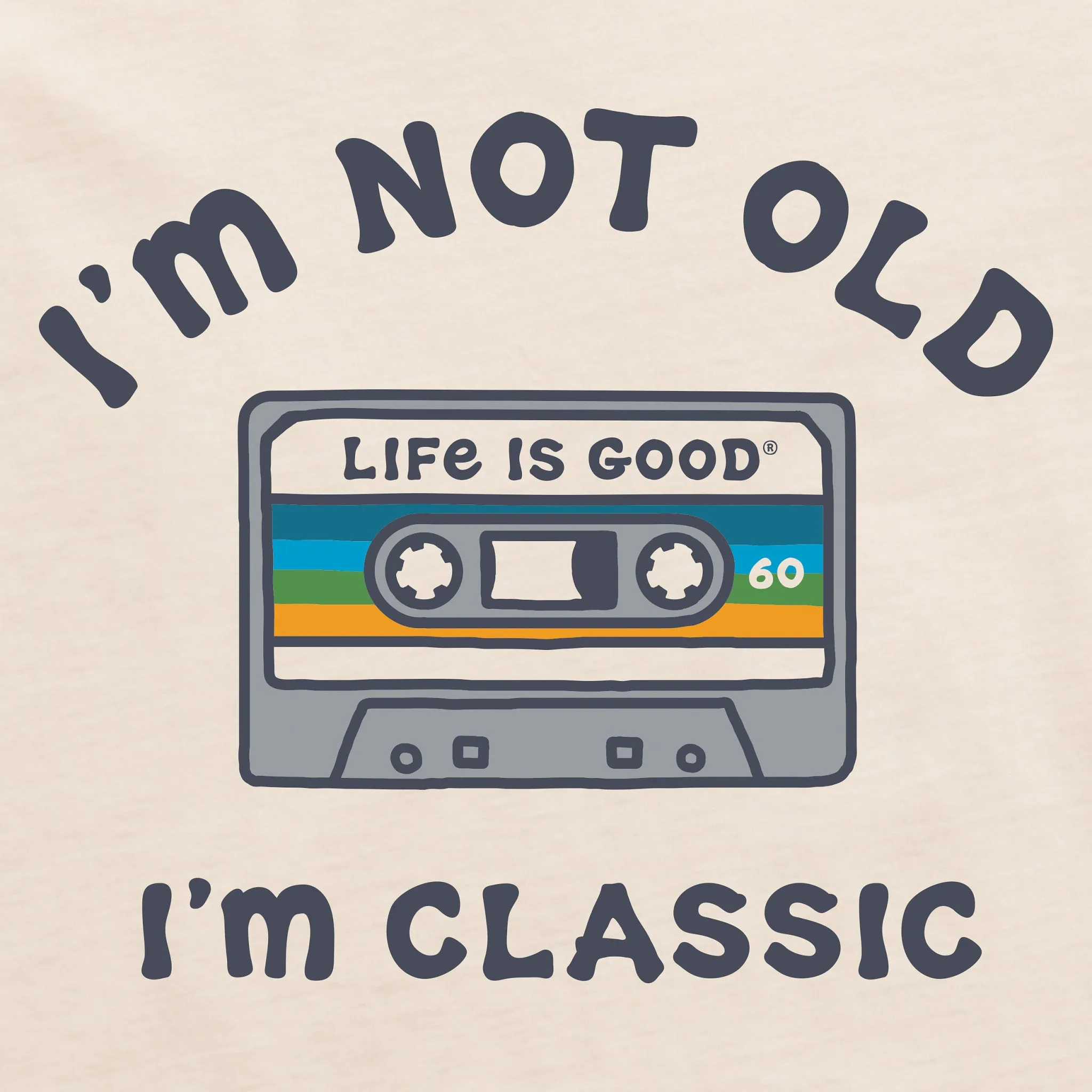 Men's I'm Classic Cassette Short Sleeve Tee Life is Good