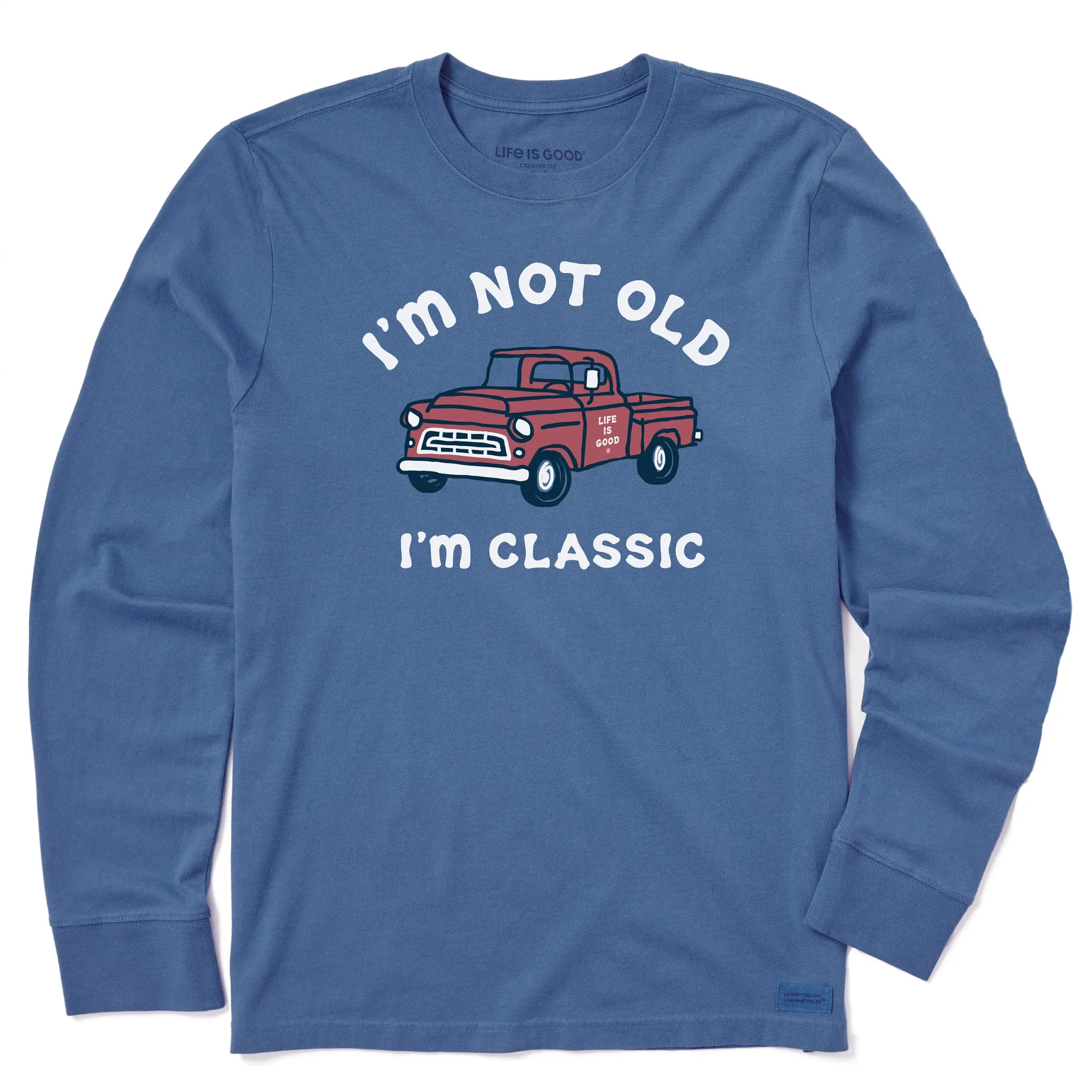 Men's I'm Classic Pickup Long Sleeve Crusher Tee Life is Good