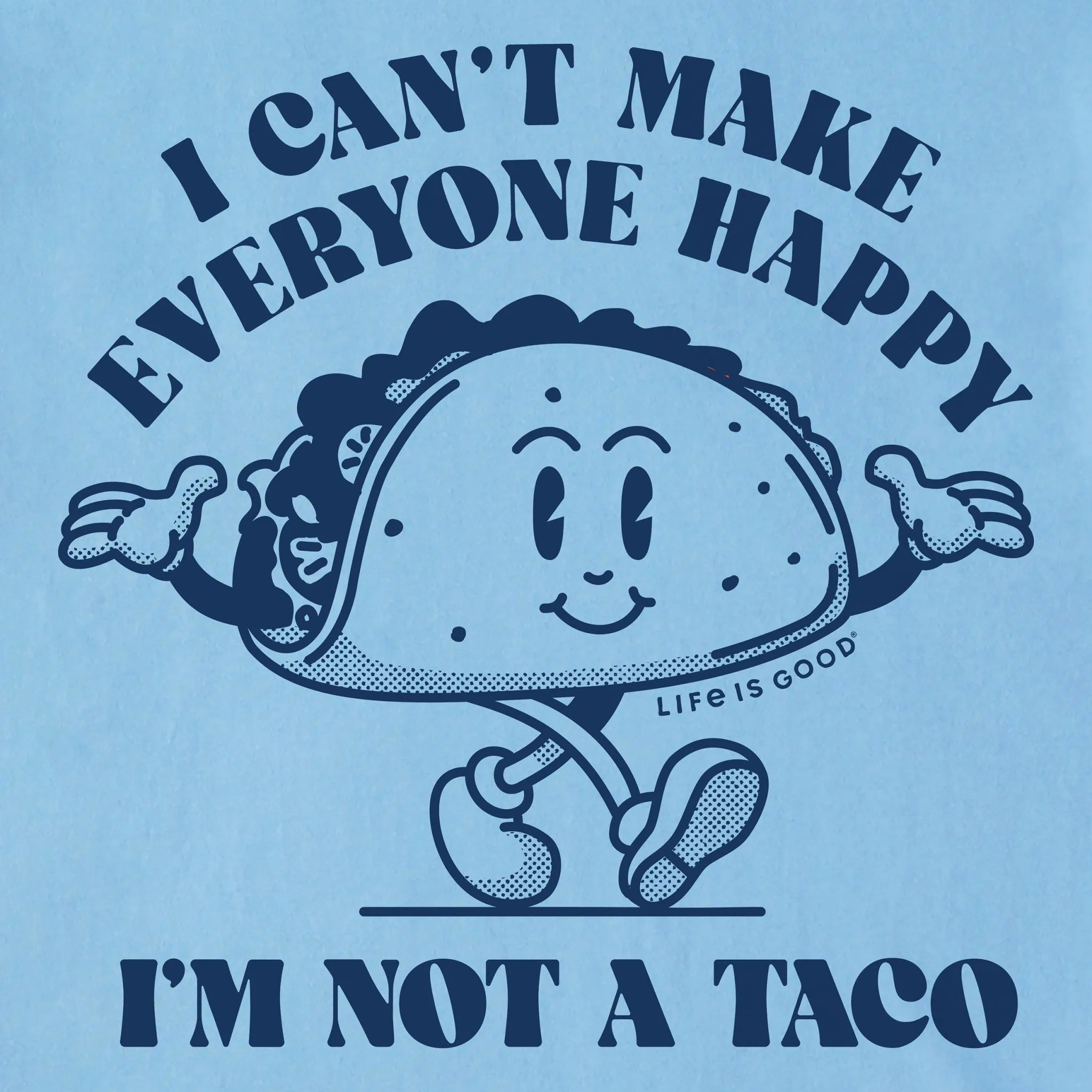 Men's I'm Not a Taco Short Sleeve Tee Life is Good