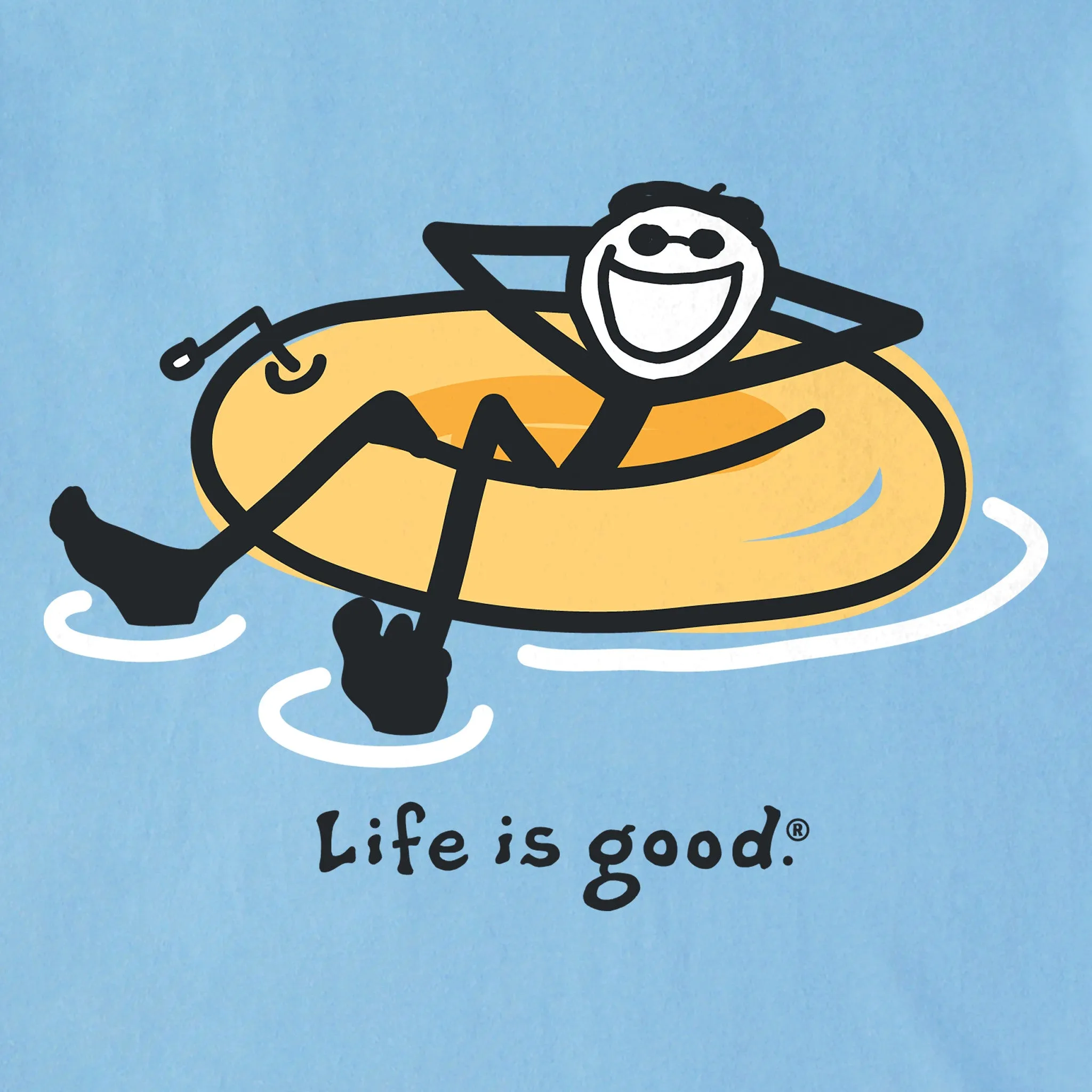 Men's Inner Tube Jake Long Sleeve Crusher Tee Life is Good