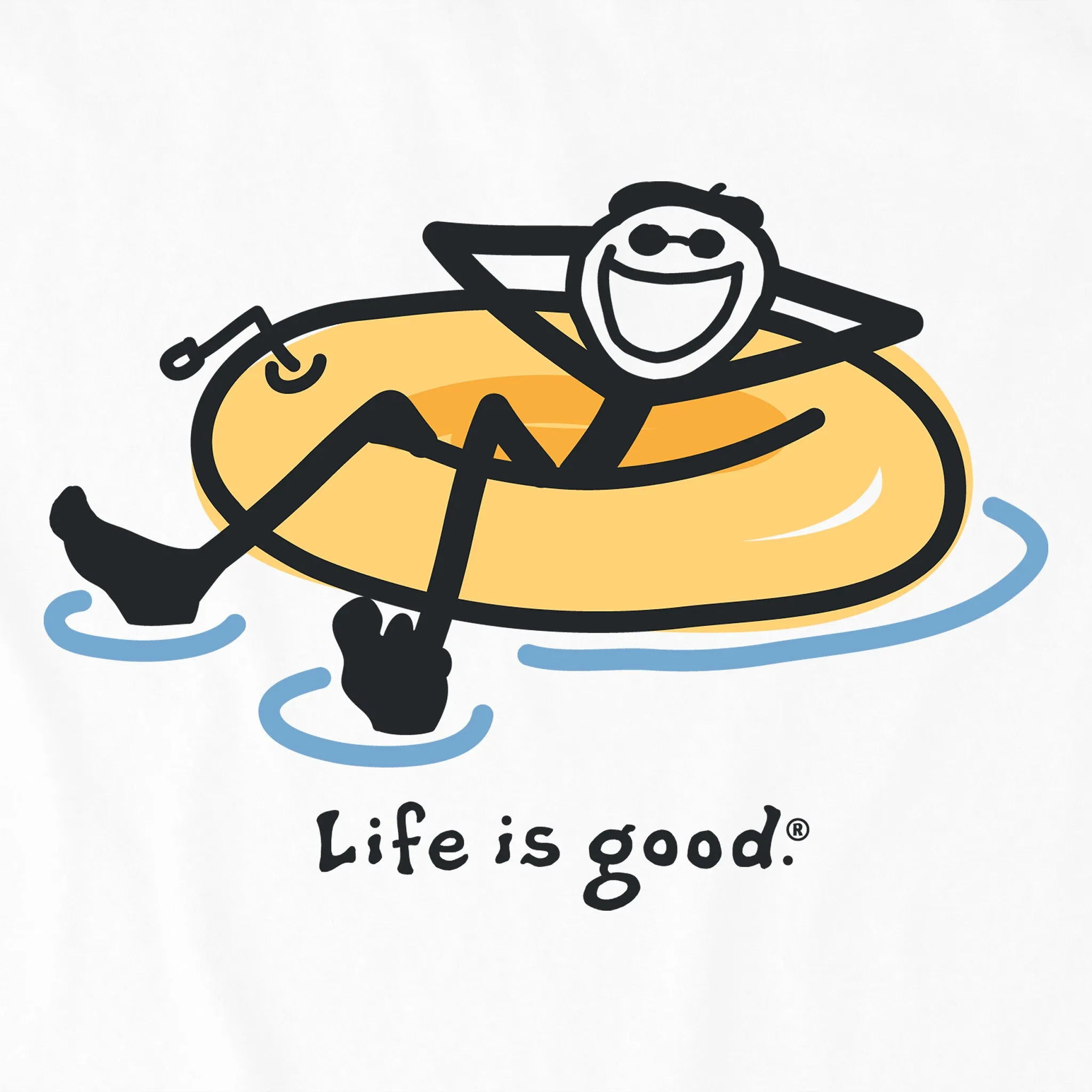 Men's Inner Tube Jake Long Sleeve Crusher Tee Life is Good