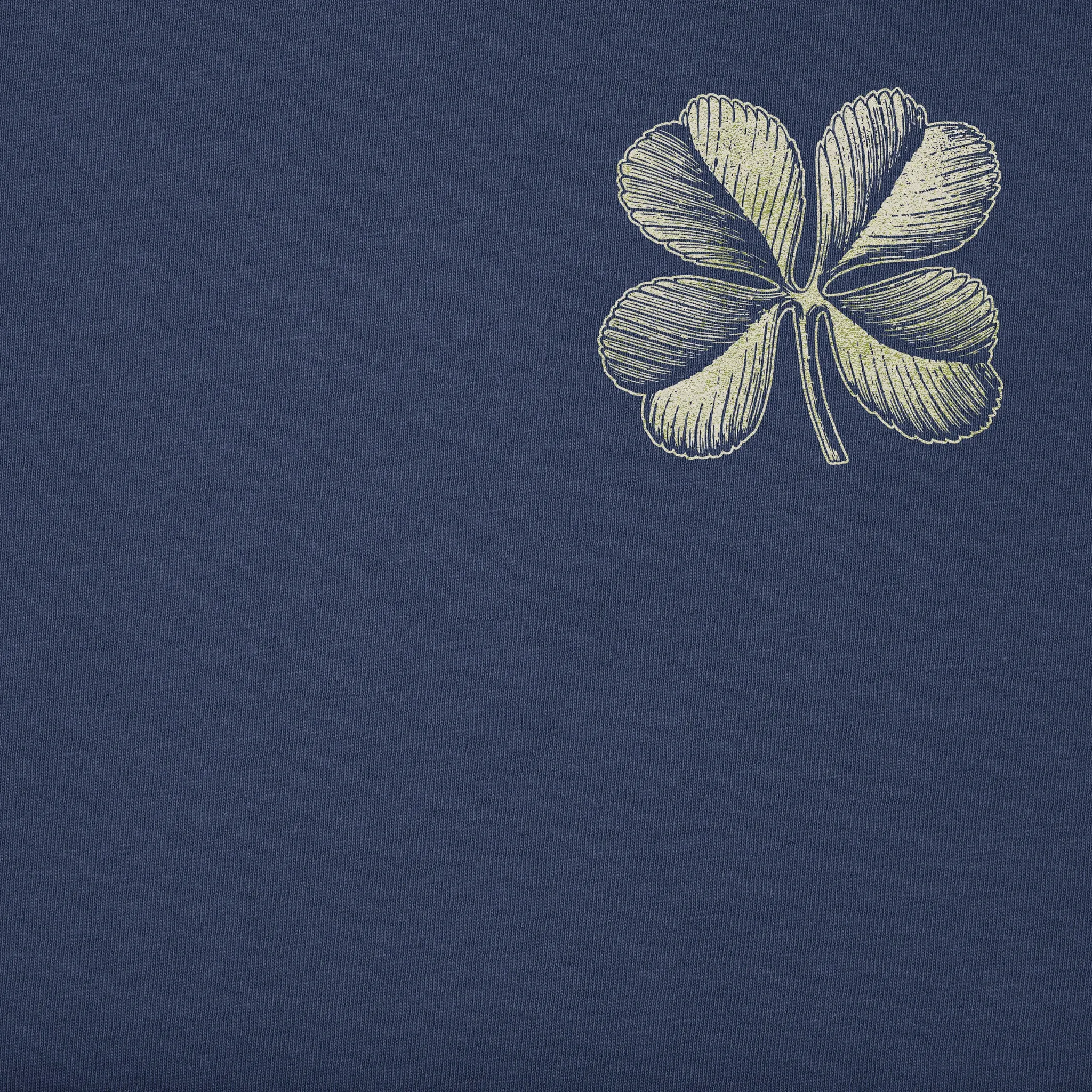 Men's Irish American Clover Short Sleeve Crusher Tee Life is Good