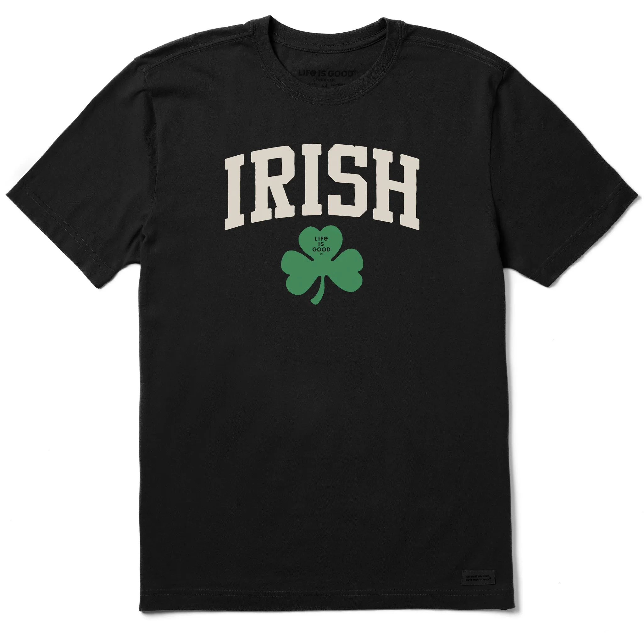 Men's Irish Clover Short Sleeve Crusher Tee Life is Good