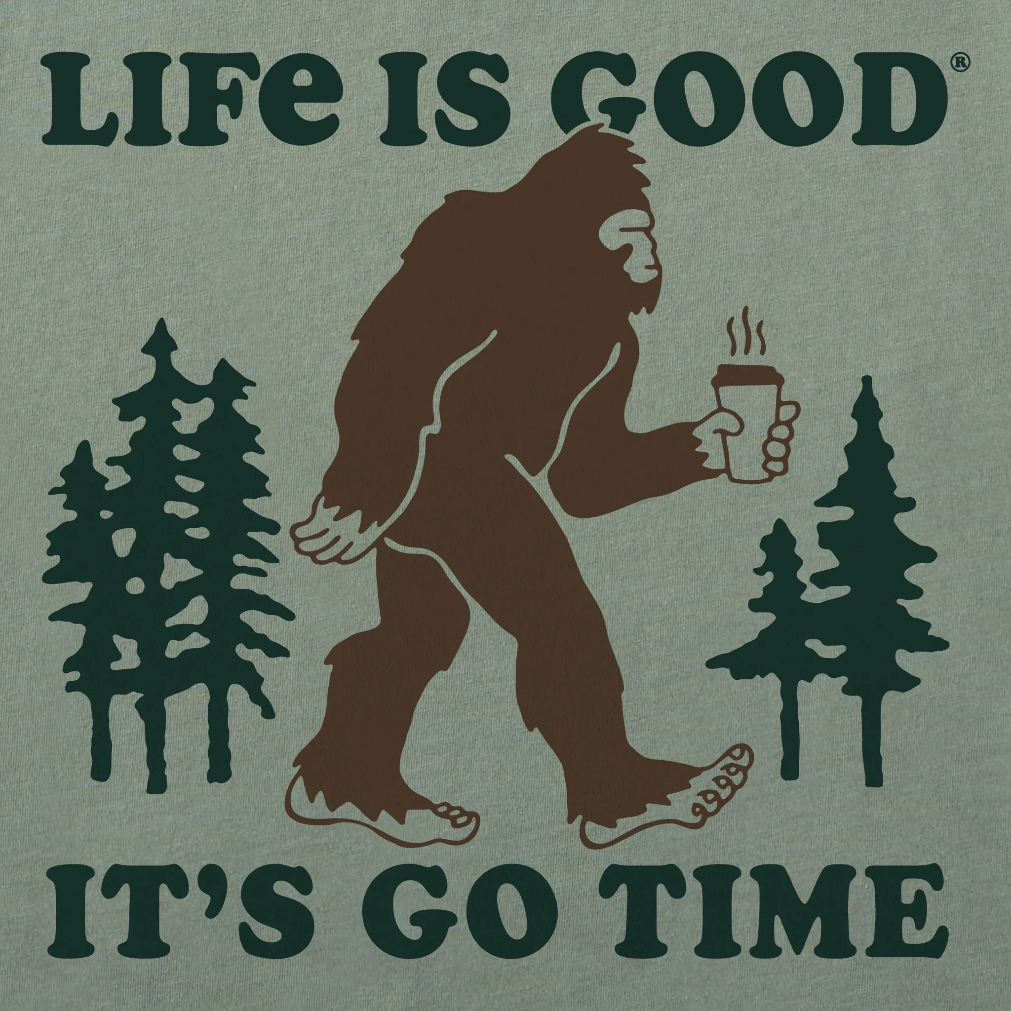 Men's It's Go Time Sasquatch Short Sleeve Tee Life is Good