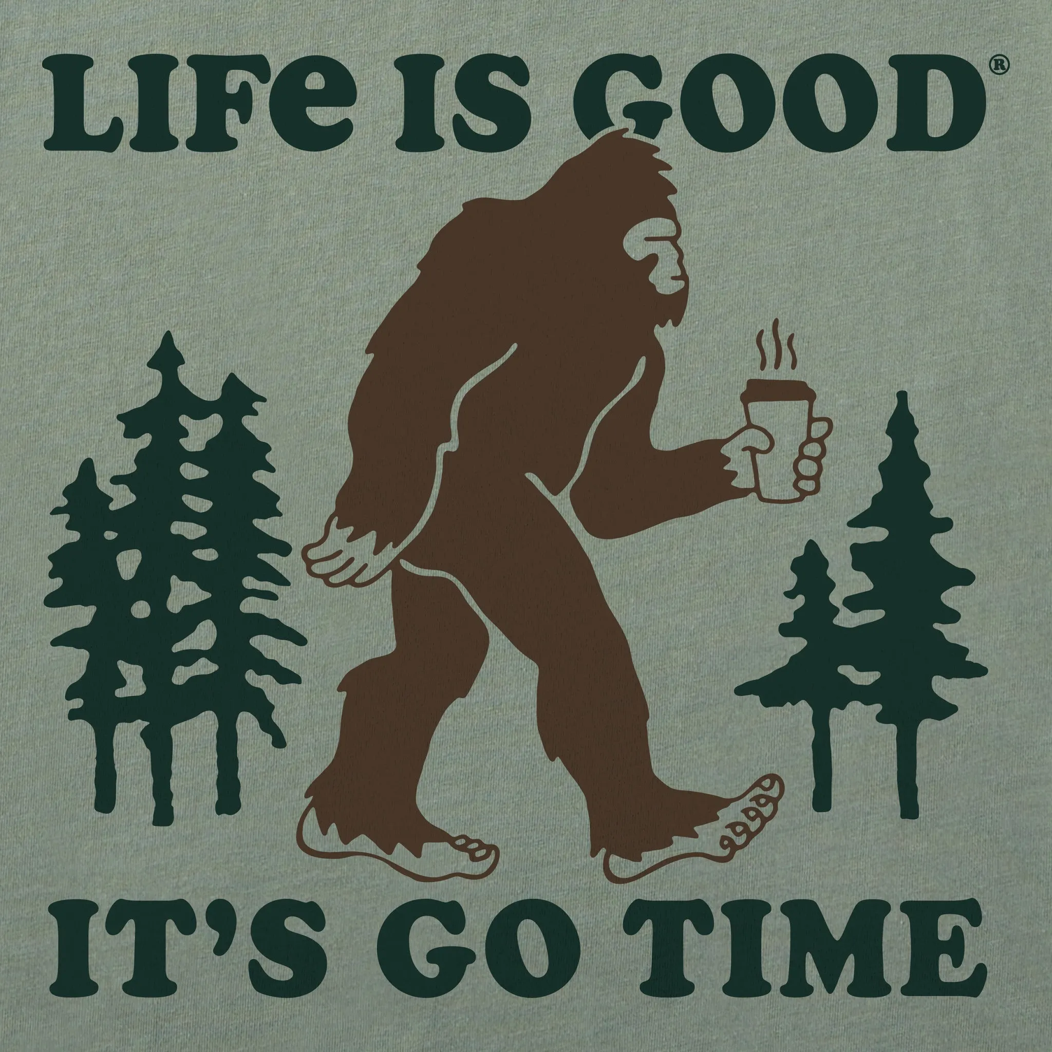 Men's It's Go Time Sasquatch Short Sleeve Tee Life is Good