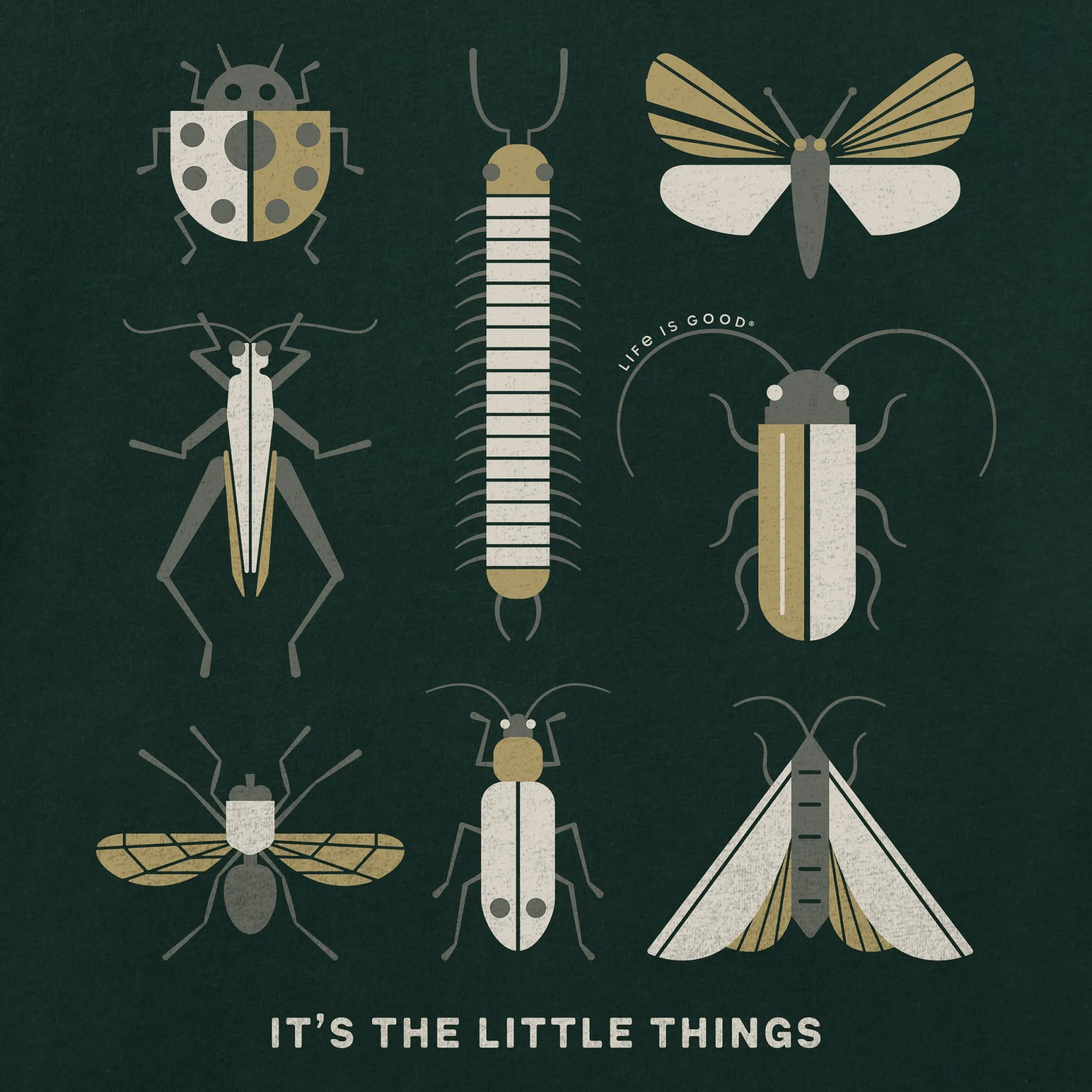 Men's It's the Little Things Bugs Short Sleeve Tee Life is Good
