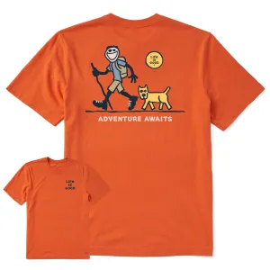 Men's Jake & Rocket Adventure Awaits Short Sleeve Crusher Tee Life is Good