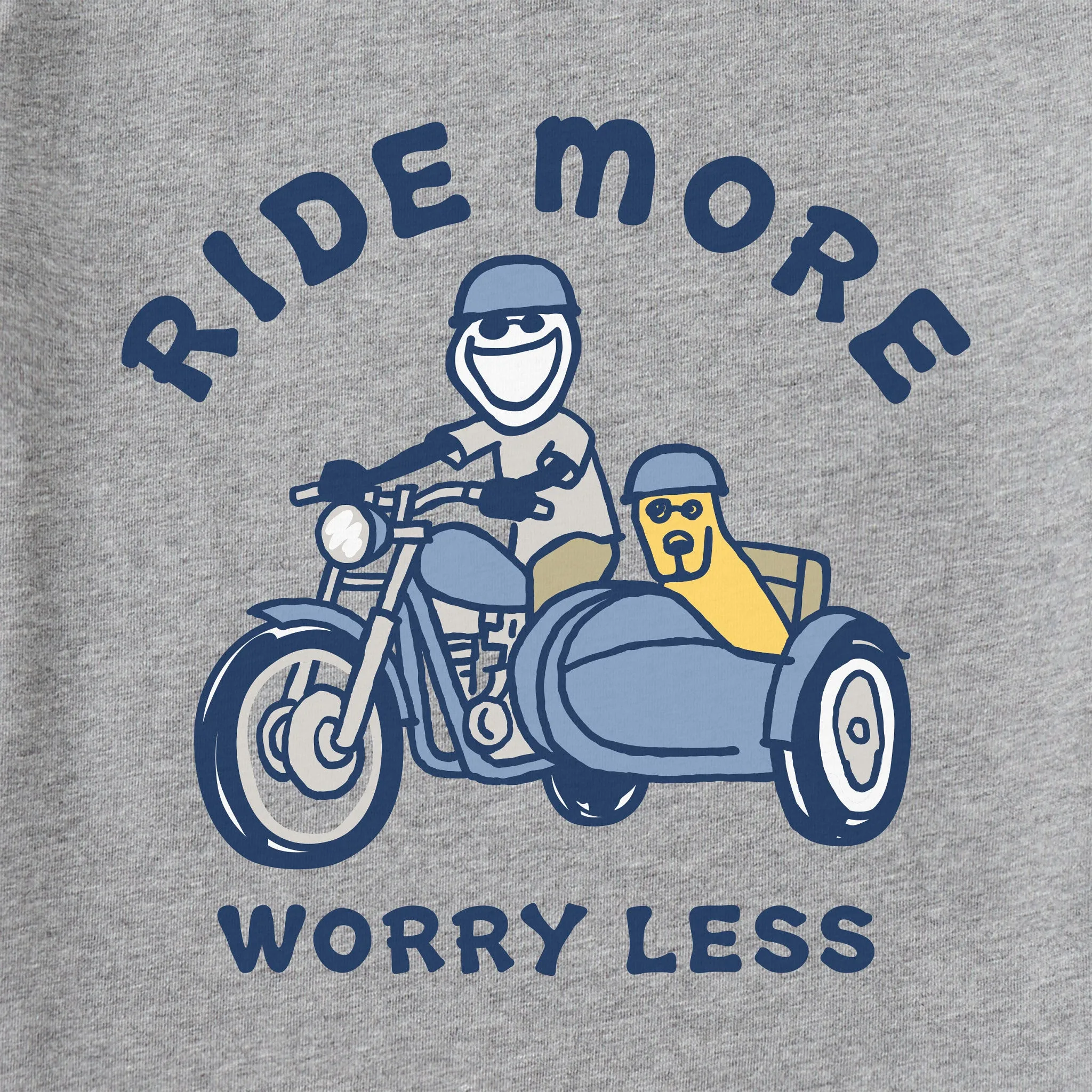 Men's Jake & Rocket Motorcycle Friends Short Sleeve Tee Life is Good