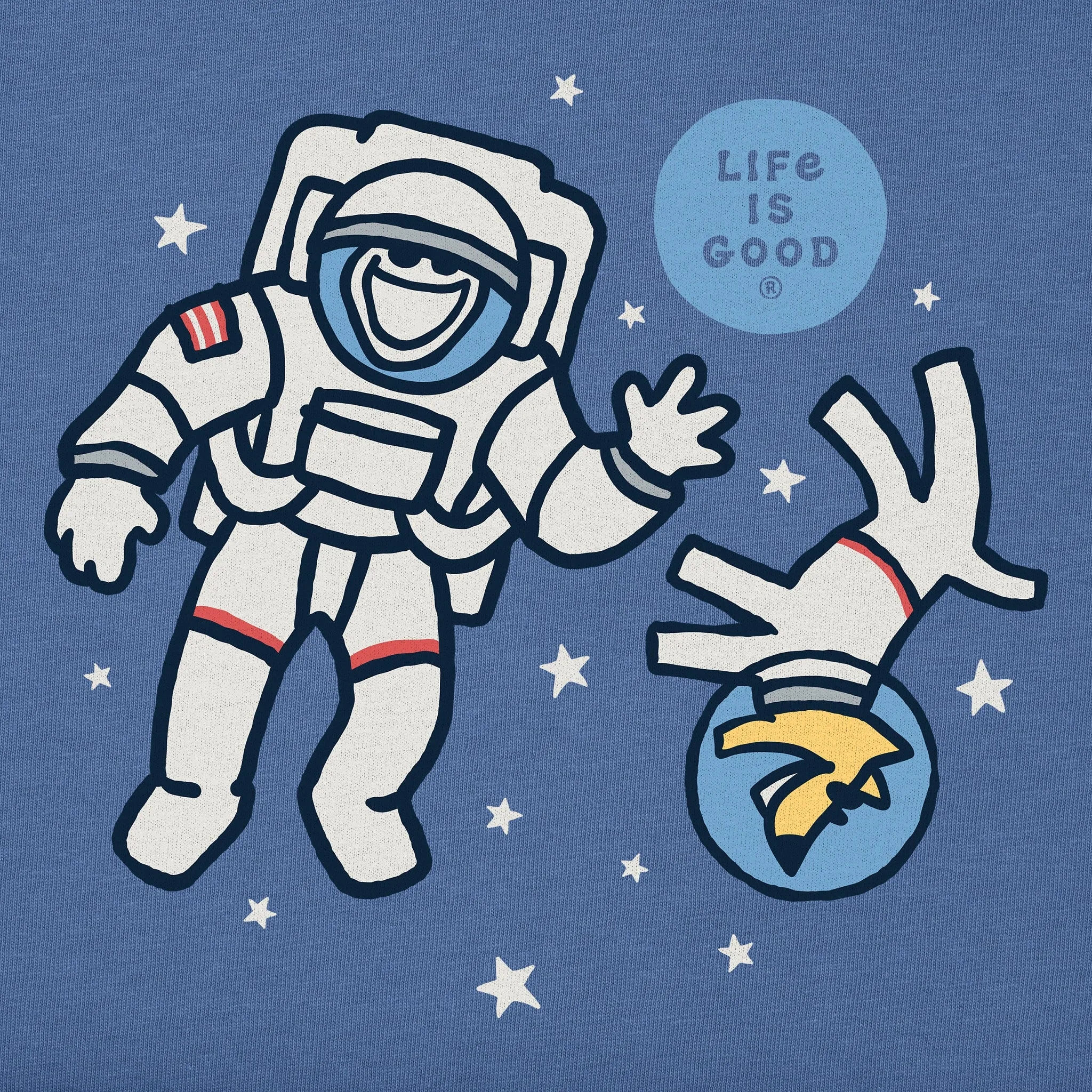 Men's Jake and Rocket in Space Short Sleeve Tee Life is Good