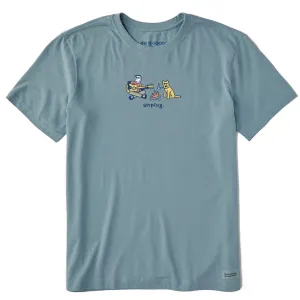 Men's Jake and Rocket Unplug Short Sleeve Crusher Tee Life is Good
