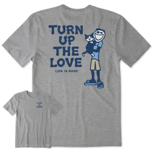 Men's Jake and Tux Turn Up the Love Short Sleeve Tee Life is Good
