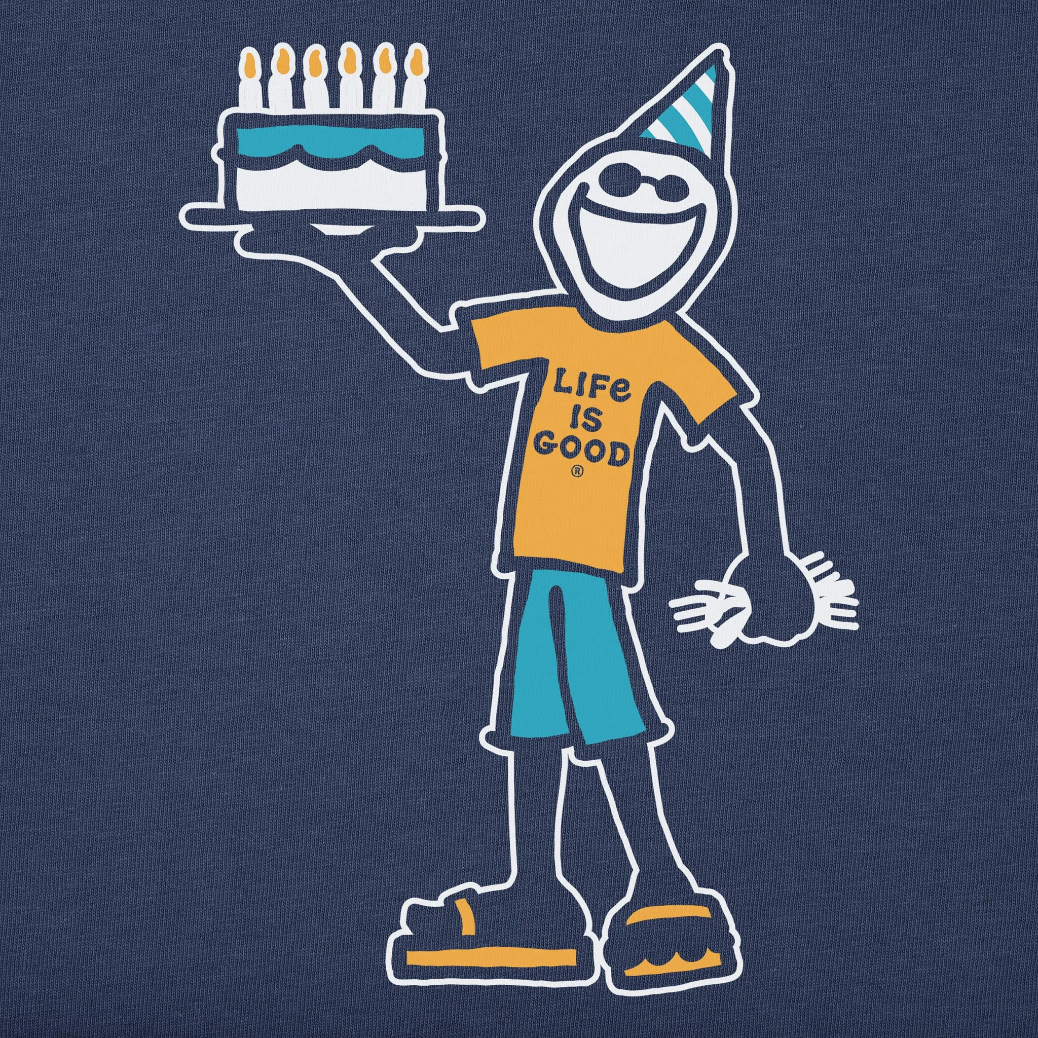Men's Jake Birthday Short Sleeve Crusher Tee Life is Good
