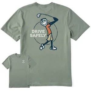 Men's Jake Golf Drive Safely Short Sleeve Tee Life is Good