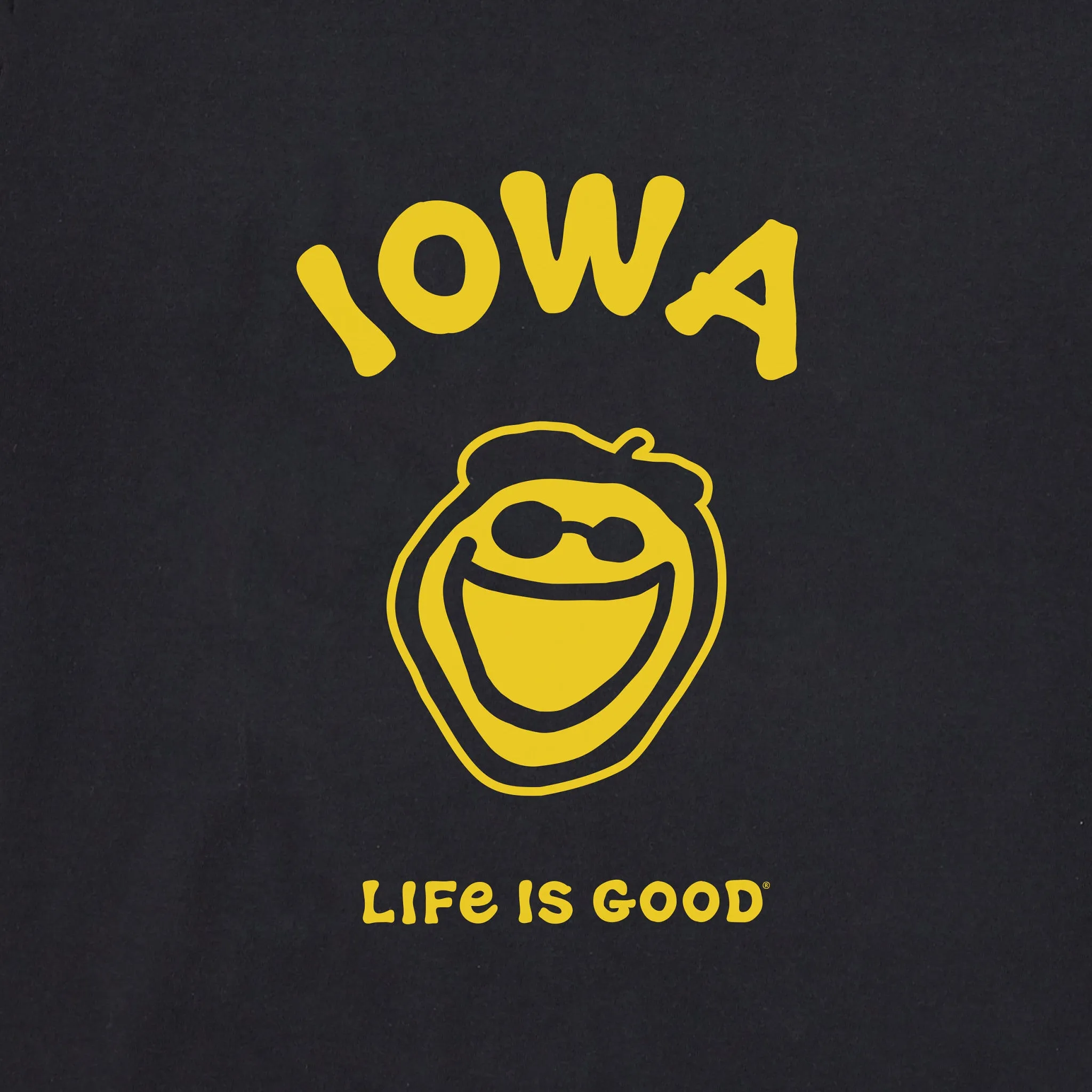 Men's Jake Iowa Short Sleeve Crusher Tee Life is Good