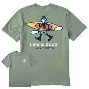 Men's Jake Just Add Water Kayak Short Sleeve Crusher Tee Life is Good