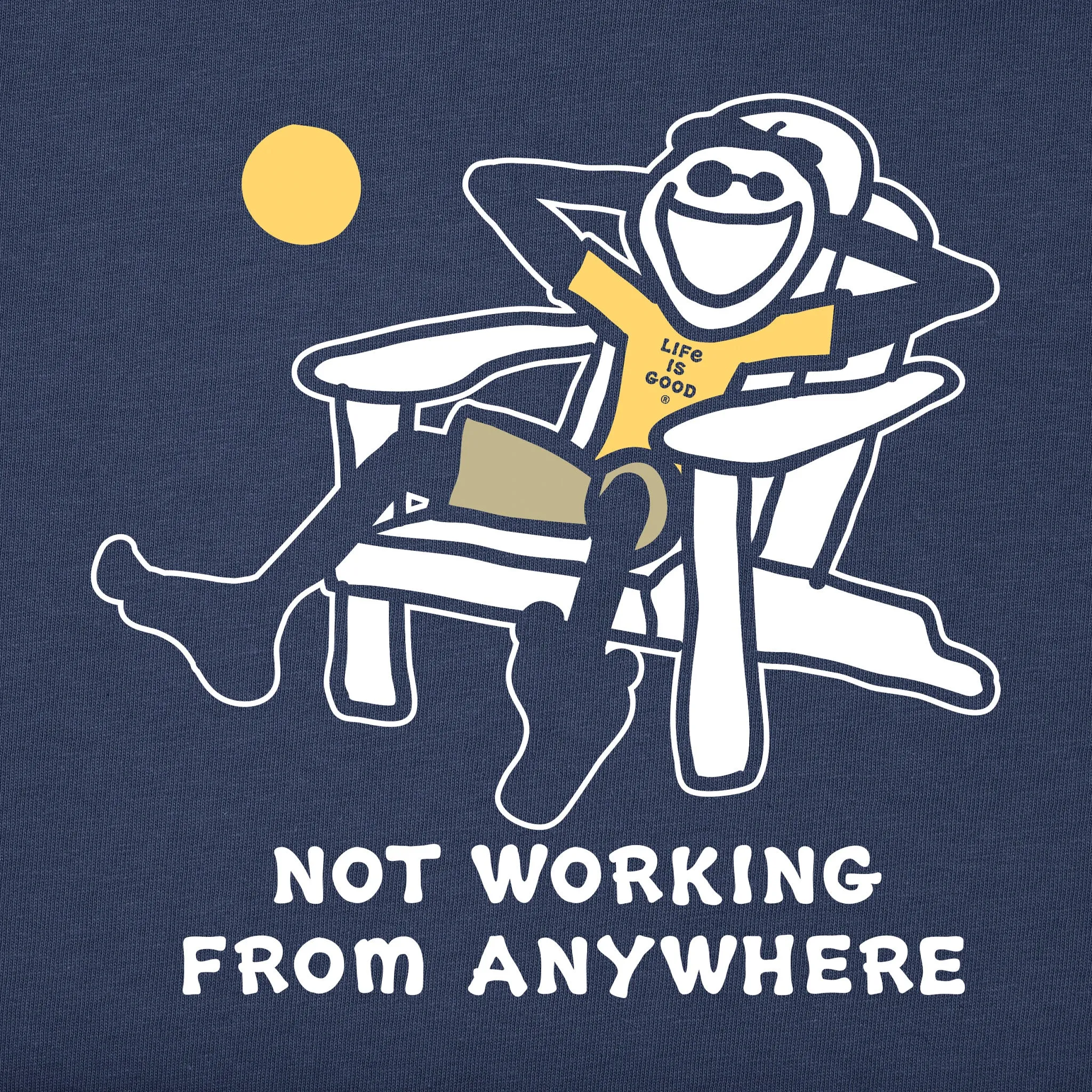 Men's Jake Not Working Adirondack Short Sleeve Tee Life is Good