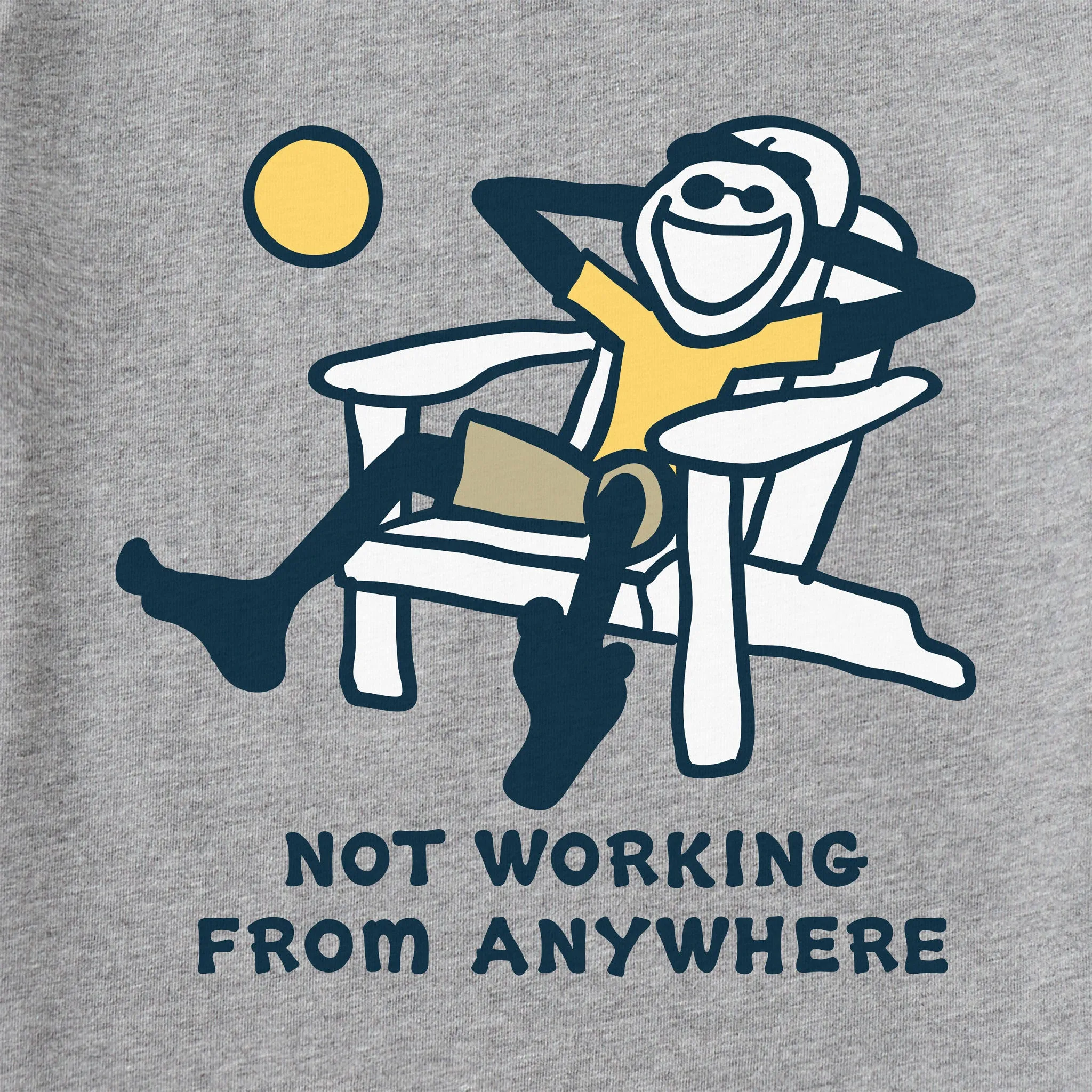 Men's Jake Not Working Adirondack Short Sleeve Tee Life is Good