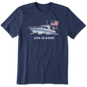 Men's Jake Power Boat USA Tee Life is Good