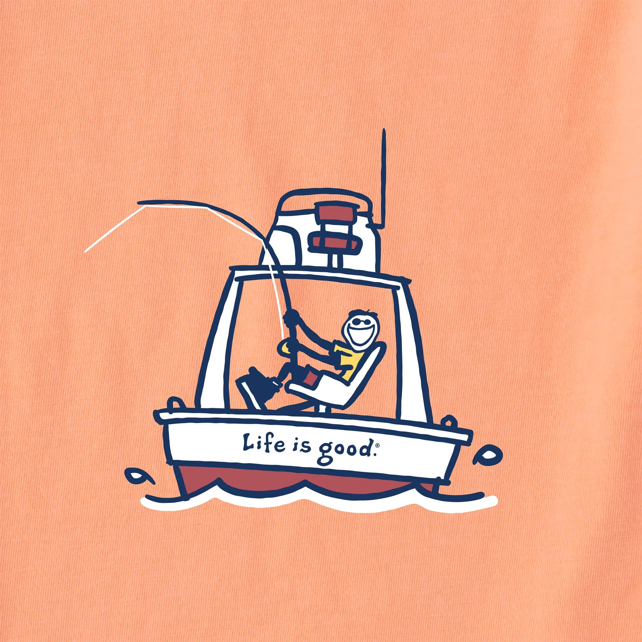 Men's Jake Sport Fishing Short Sleeve Tee Life is Good