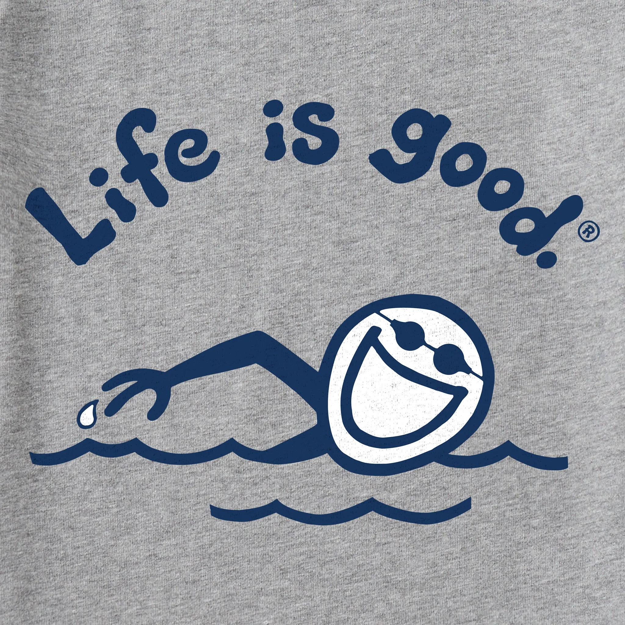 Men's Jake Swim Short Sleeve Crusher Tee Life is Good