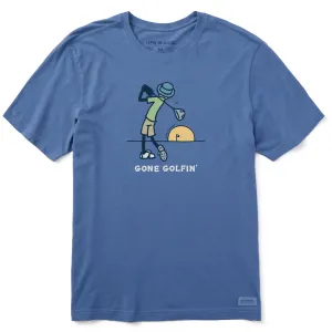 Men's Jake's Gone Golfin' Short Sleeve Crusher Tee Life is Good
