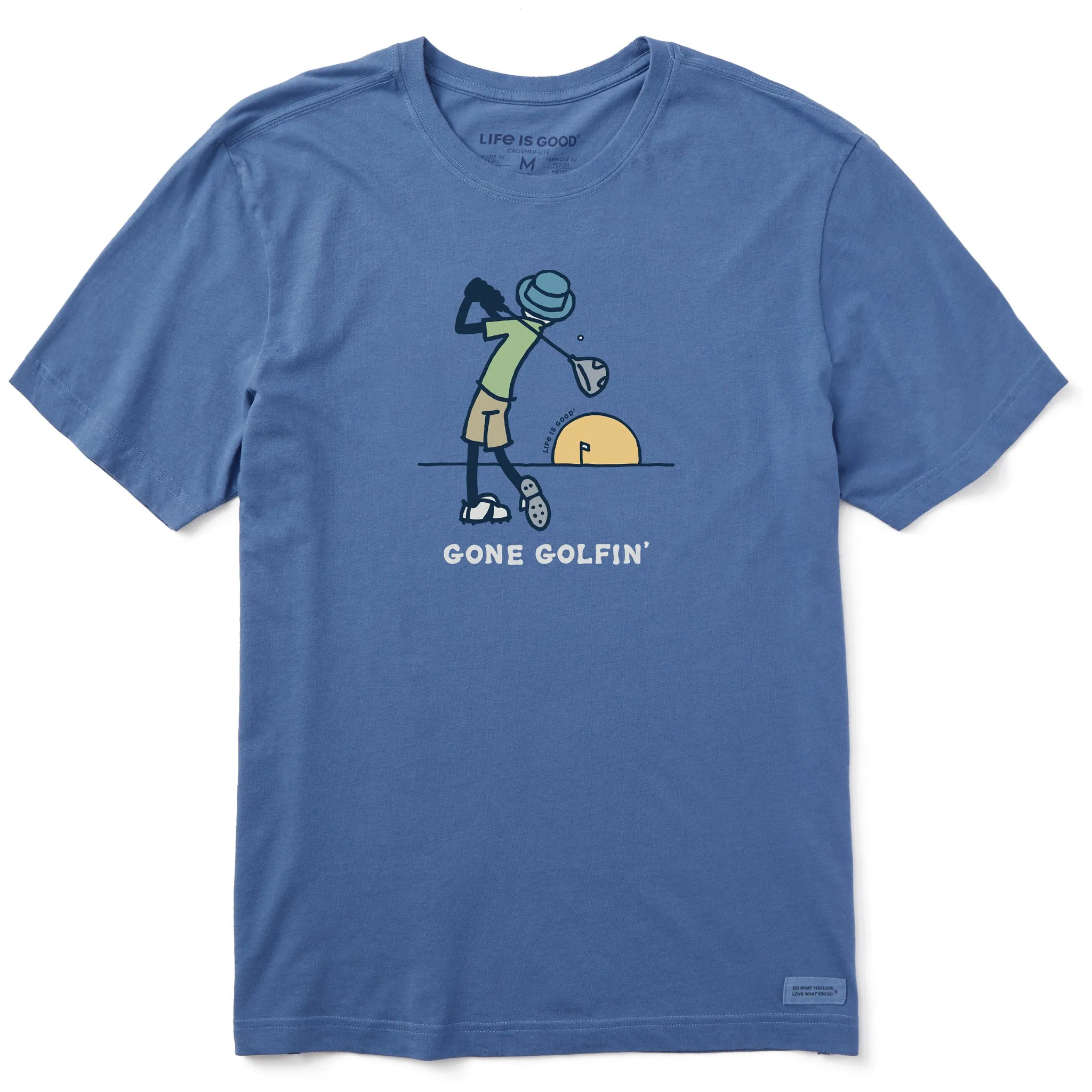 Men's Jake's Gone Golfin' Short Sleeve Crusher Tee Life is Good
