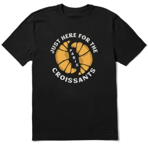 Men's Just Here for the Croissants Short Sleeve Tee Life is Good